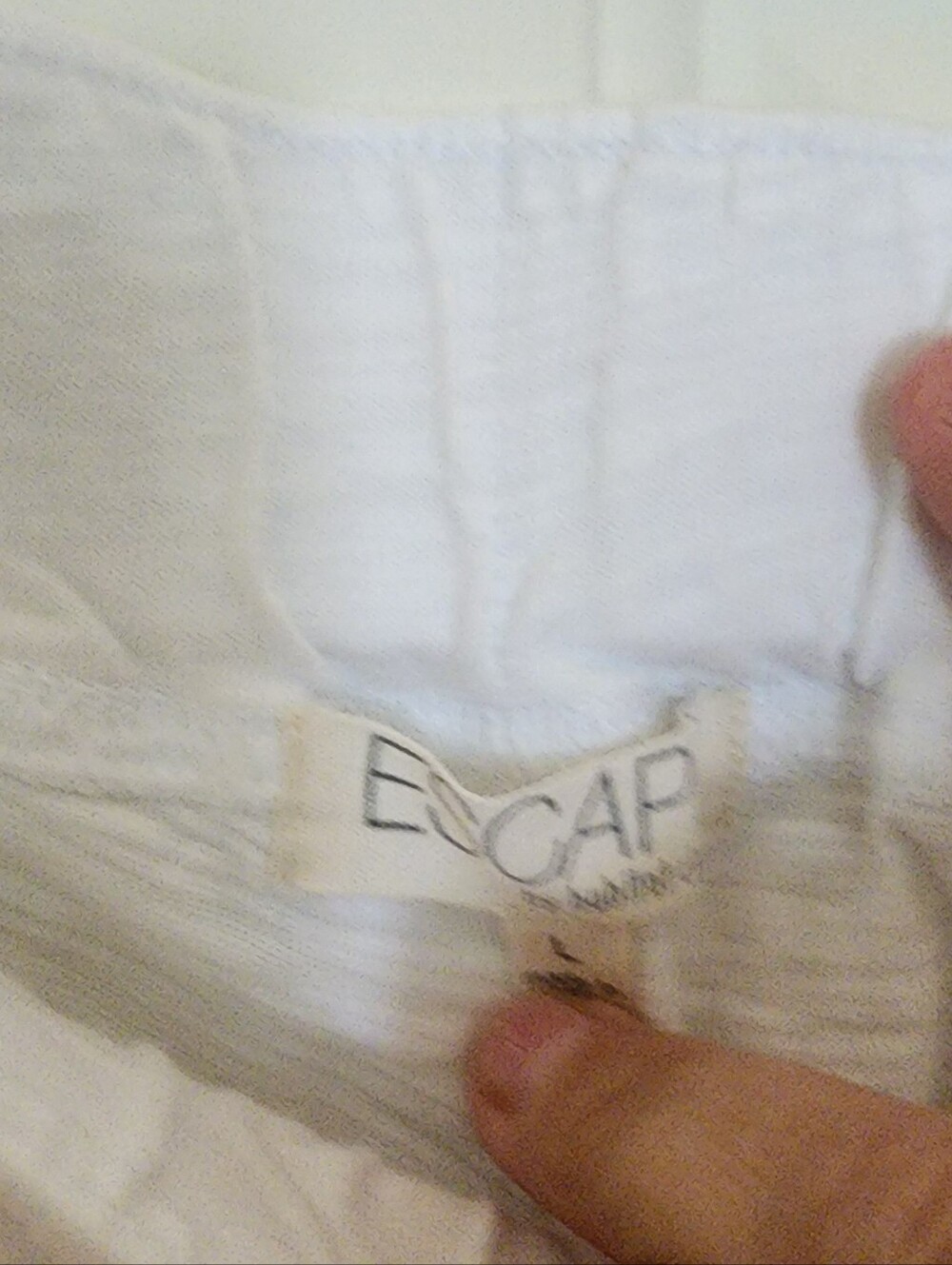 Escape By Habitat Slub Cotton White Shorts Pull On Size L Beach Travel Classic - Picture 9 of 9